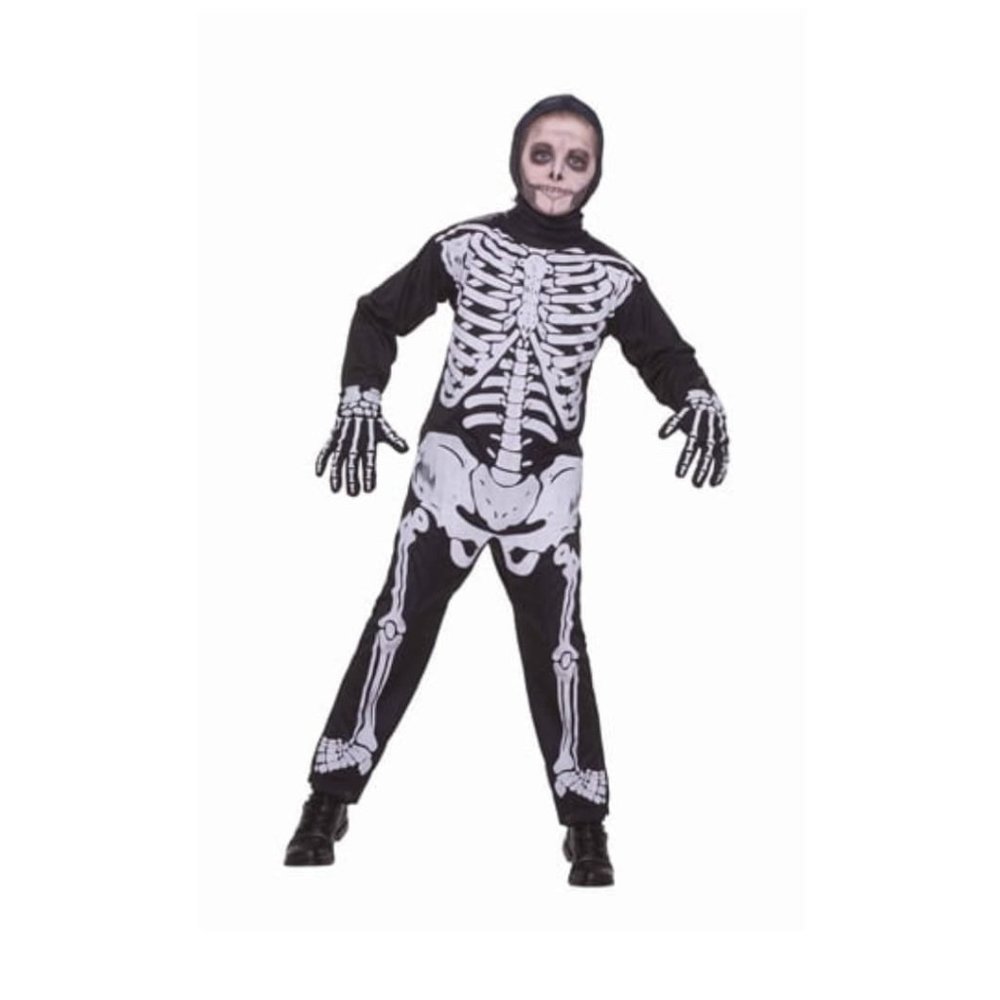 Boy Skeleton Halloween Costume Large (10/12) new